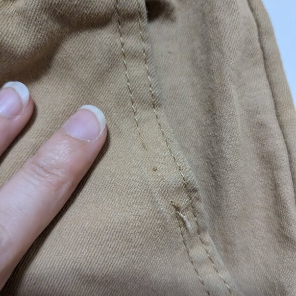 *3/$10* Seven Souls Stretch Cargo Joggers Beige Khaki Size Medium - Picture 7 of 7